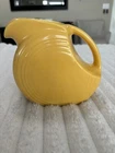 Medium Vintage FIESTA WARE 6” Ceramic Disk Pitcher Yellow