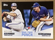2023 Topps Series 1 One-Two Punch Manoah/Gausman Black Parallel /299 #12P-9