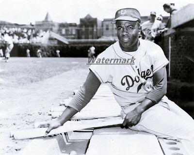 MLB Brooklynn Dodgers Jackie Robinson at Chicago Wrigley Field 8 X