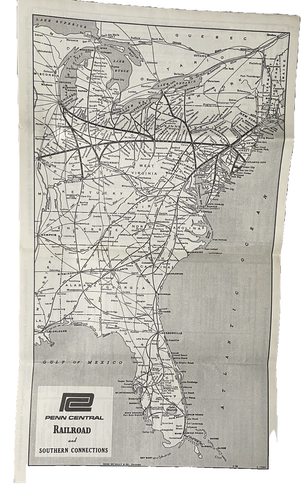 Penn Central Time Table 1968 Vintage New York South Thru Trains Form 56 Phila - Picture 3 of 5