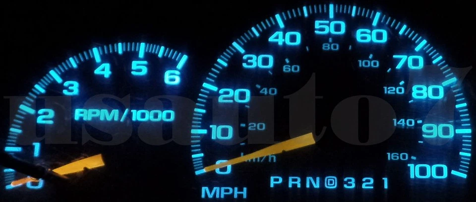 95-98 Chevy Suburban 1500 C1500 K1500 Dash Cluster Gauge AQUA BLUE LED LIGHT KIT Foto 4 de 4