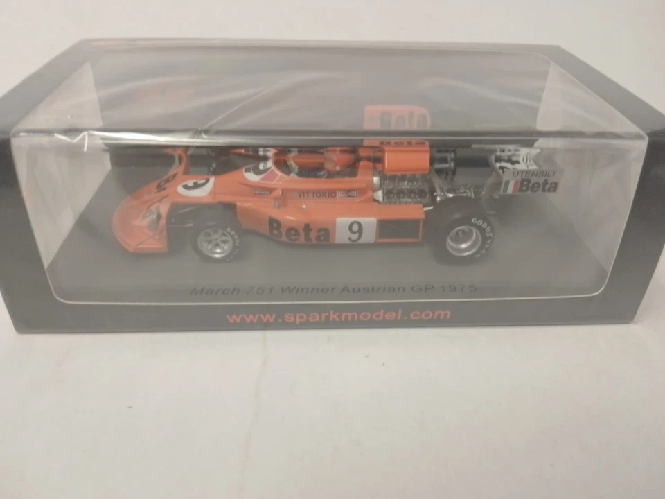 Spark March 751 BETA #9 Vittorio Brambilla Winner Austria GP 1975 1/43 S5378 - Image 2 of 3