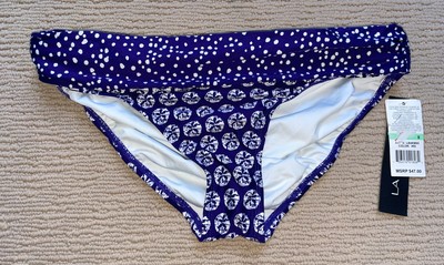 blue and white bikini bottoms