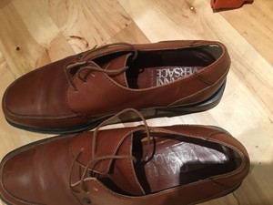 versace leather shoes