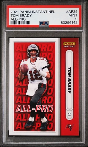 2021 PANINI INSTANT NFL TOM BRADY ALL-PRO 1/212 SP BUCCANEERS #AP29 PSA 9 POP 1