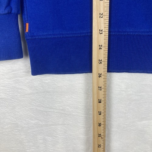 Superdry Mens M Vintage Japanese Logo Blue Orange Sweatshirt Pullover Sweater - Picture 10 of 10