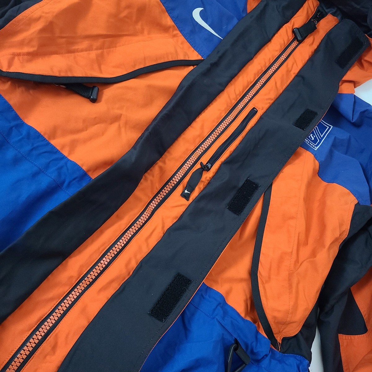 VTG 1998 NIKE ACG CBS WINTER GAMES Orange BLUE STORM FIT VTG 1998 NIKE ACG CBS WINTER GAMES Orange BLUE STORM FIT