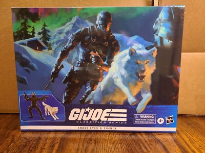 GI Joe Snake Eyes &Timber Figure Set new sealed 2022 Hasbro Classified Series 52
