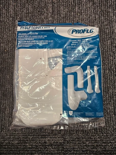(QTY 2) PROFLO White Soft Supply Cover PFSCPT2SOFFWH P-Trap Cover Offset - Picture 1 of 6
