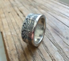 Sweden coin ring - Silver Swedish coin ring - Ring from Swedish coin - Sweden
