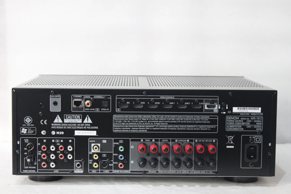 Sintoamplificatore Denon AVR-1912 7.1 DTS HD AUDIO LAN USB ARC - Immagine 2 di 4