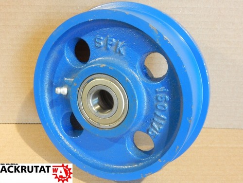 Spurkranzrad Schwerlastrad Gusseisen SPK 150/175 Kugellager Spurrad Schienenrad