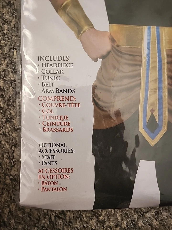 Disfraz de Faraón Egipcio Rey Ramsés Egipto Antiguo Gobernante Tutankamón Hasta 42"  Foto 4 de 4