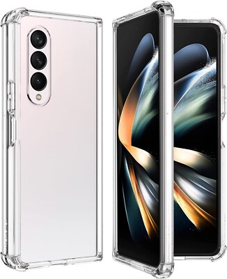 Hülle für Samsung Galaxy Z Fold 4 Silikon Schutzhülle TPU Tasche Klar Slim Case