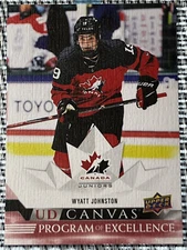 2022-23 Upper Deck Series 2 Canvas Program of Excellence Wyatt Johnston #C264