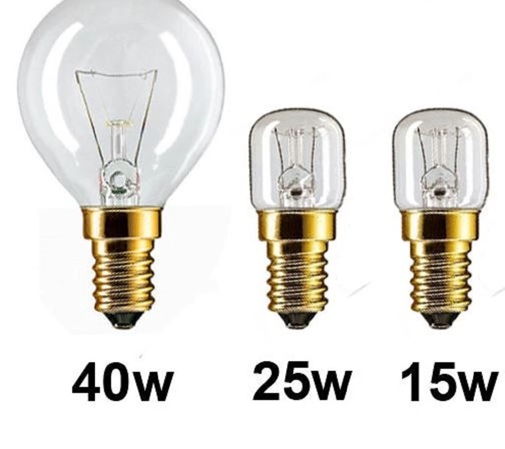 PHILIPS Oven Lamps Cooker Light Bulbs 40w 25w 15w 240v SES E14 300 Degree