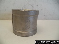 316 Stainless Steel Coupling, FNPT, 2" Pipe Size, MSS SP-114