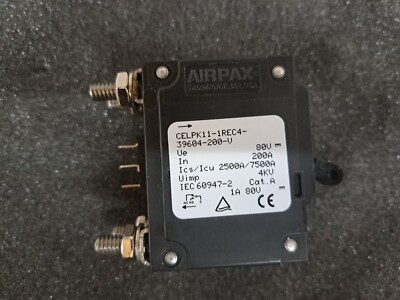 New, Sensata, CELPK11-1REC4-39604-200-V, 200A, 80V BREAKER AM-STYLE, DBL WIDE