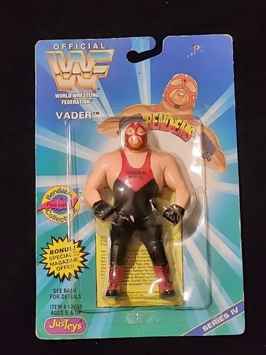 New 1996 WWF Vader. Bend-ems Just Toys Series IV 1...
