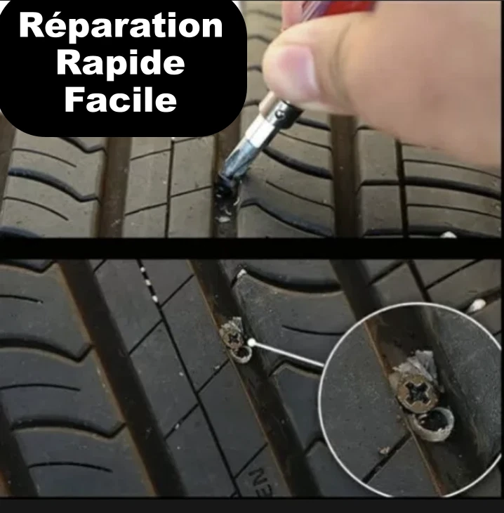 Kit de Réparation Crevaison Pneu Tubeless ✅Voiture Moto Auto Quad Pneus Agricole - Photo 3/4
