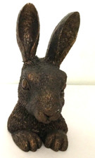 Hare Bust Figurine-Dark Brown