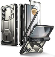 i-Blason Armorbox for Samsung Galaxy Z Fold6 Case with S Pen Holder Screen Cover