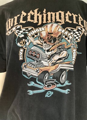 Five Finger Death Punch ''Wrecking Crew'' Since Day One XL Black Cotton Tee-Shirt