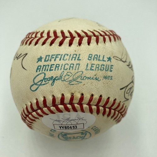 1971 MLB Managers Signed Baseball 13 Sigs Ted Williams Billy Martin JSA COA - Picture 8 of 10