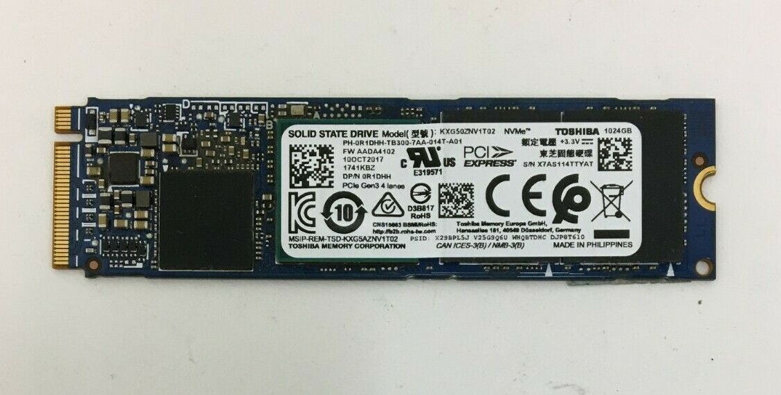 Lot of 5: 1TB M.2 PCIE NVME 2280 SSD Major Brands | eBay