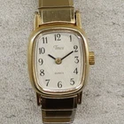 Vintage 1988 Timex Women’s Quartz Watch Gold Tone Expansion Stretch Band Working