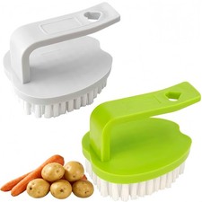 Vegetable Scrubber Brush- 2 Pack Fruit and Green white