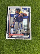 Isaiah Drake Signed 2024 Bowman 1st #BP-21 (RC) IP Auto Braves Prospect Proof
