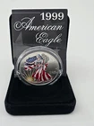 1999 Colorized American Eagle Silver Dollar Coin Certificate of Authenticity