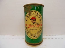 RED CAP ALE FLAT TOP BEER CAN~CARLING BRG CO., CLEVELAND, OHIO