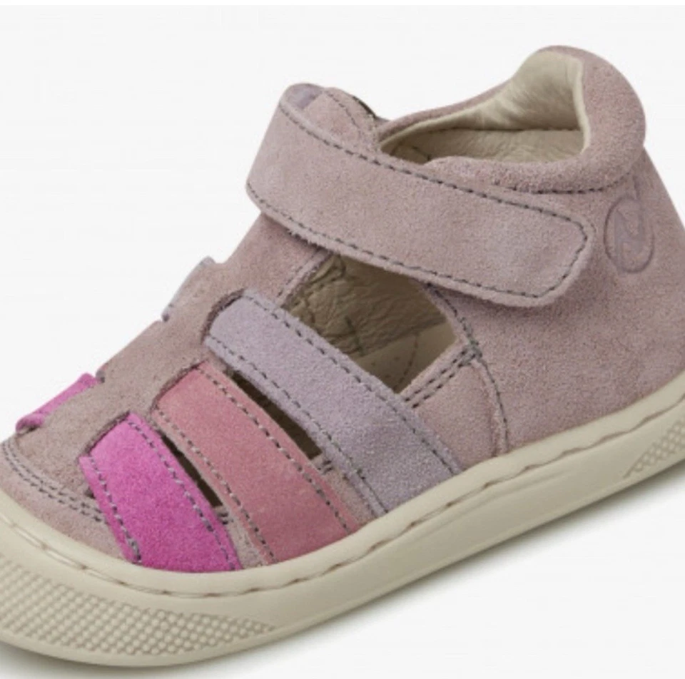 NUEVO CON ETIQUETAS NATURINO WAD WIDE Sandalias de Gamuza Primer Paso en Rosa - Talla 6 Foto 4 de 4