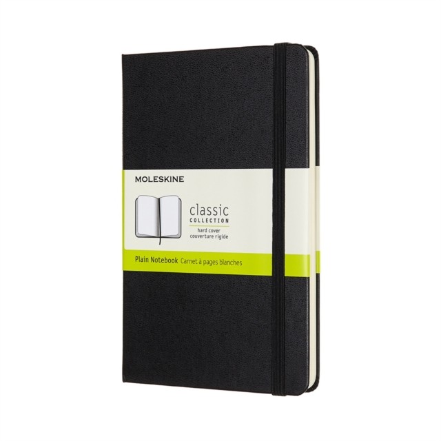 Moleskine Medium Plain Hardcover Notebook Black (Notebook / blank book)