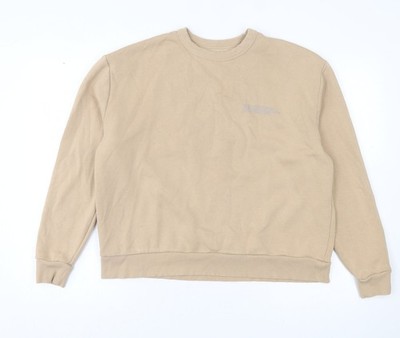 HIIT Damen Pullover Sweatshirt beige Baumwolle Größe M Pulli