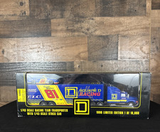 Autographed Kenny Wallace Racing Team Transporter w/ Stock Car 1/43 Scale 1996
