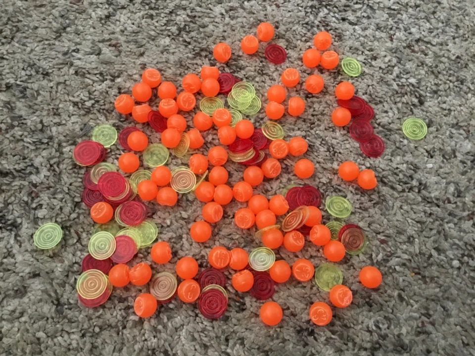 Juego de bingo Hasbro Family Fun Cage 1971 de colección completo en caja bolas naranjas Foto 2 de 3