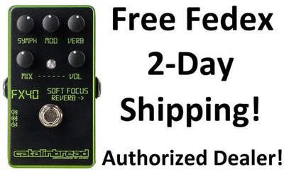 New Catalinbread Soft Focus Limited Edition LCD Green Reverb Guitar Effect Pedal