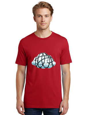 Tangled-Brain Mens Graphic Tee, 100% Cotton, Casual Summer Wear