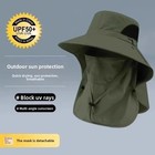 Outdoor Unisex Summer Fishing Hiking Cap – UPF50+ UV Neck-Flap Breathable Waterp