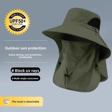 Outdoor Unisex Summer Fishing Hiking Cap – UPF50+ UV Neck-Flap Breathable Waterp