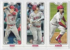 2022 Topps Opening Day SHOHEI OHTANI #tpc-1b Triple w/Trout SP Insert Card
