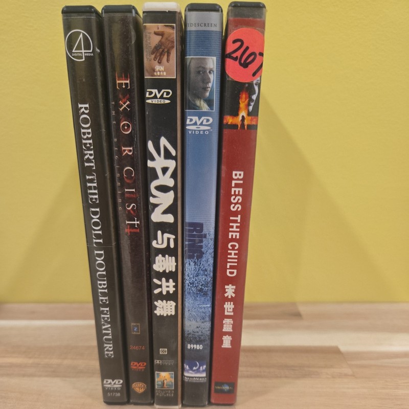 Horror 5DVD lot Exorcist Robert the Doll Spun The Ring Bless the Child