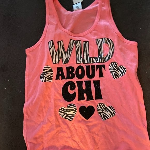 AMERICAN APPAREL CAMP CHI ZEBRA TANK TOP SIZE 10