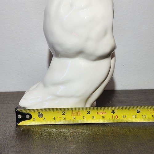 1960s Canadiana Pottery THE COLLECTABLES Series #302 WHITE OWL GLASS Green Eyes - Picture 11 of 11