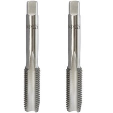 2Pcs M8x1.25 Metric Hand Tap, HSS Right Hand M8 x 1.25mm Taper  Plug Thread ...