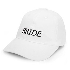 Bride Baseball Hat - Bachelorette Party Decorations White  Bride-to-Be Gift,