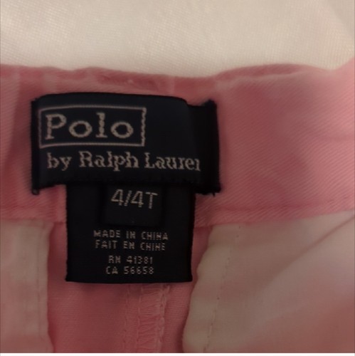 Pink Polo By Ralph Lauren Shorts For Girls Size 4T - Picture 2 of 4
